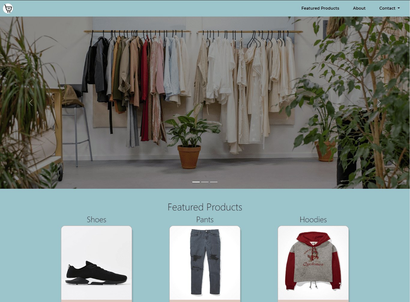 One-Page E-Commerce Site